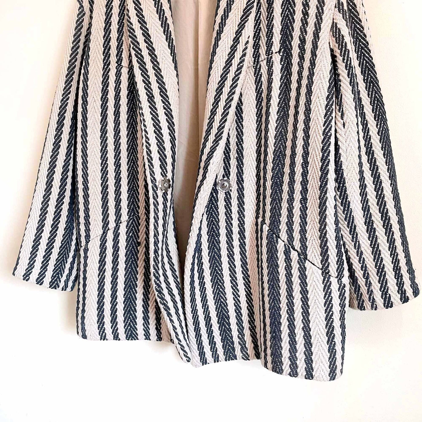 IRO brodnay oversized striped herringbone jacket - size 36