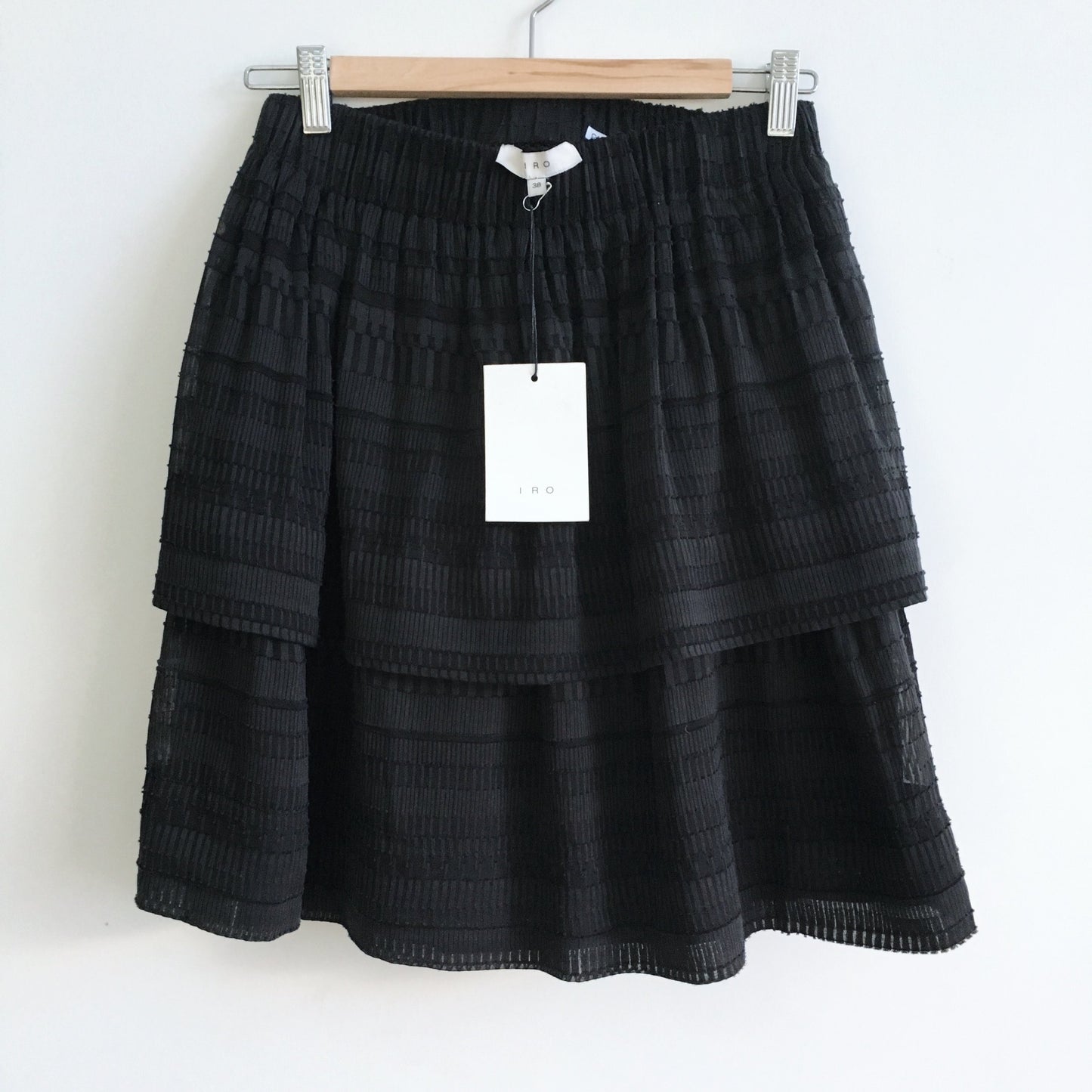 IRO Jade Silk Ruffle Skirt NWT - size 38