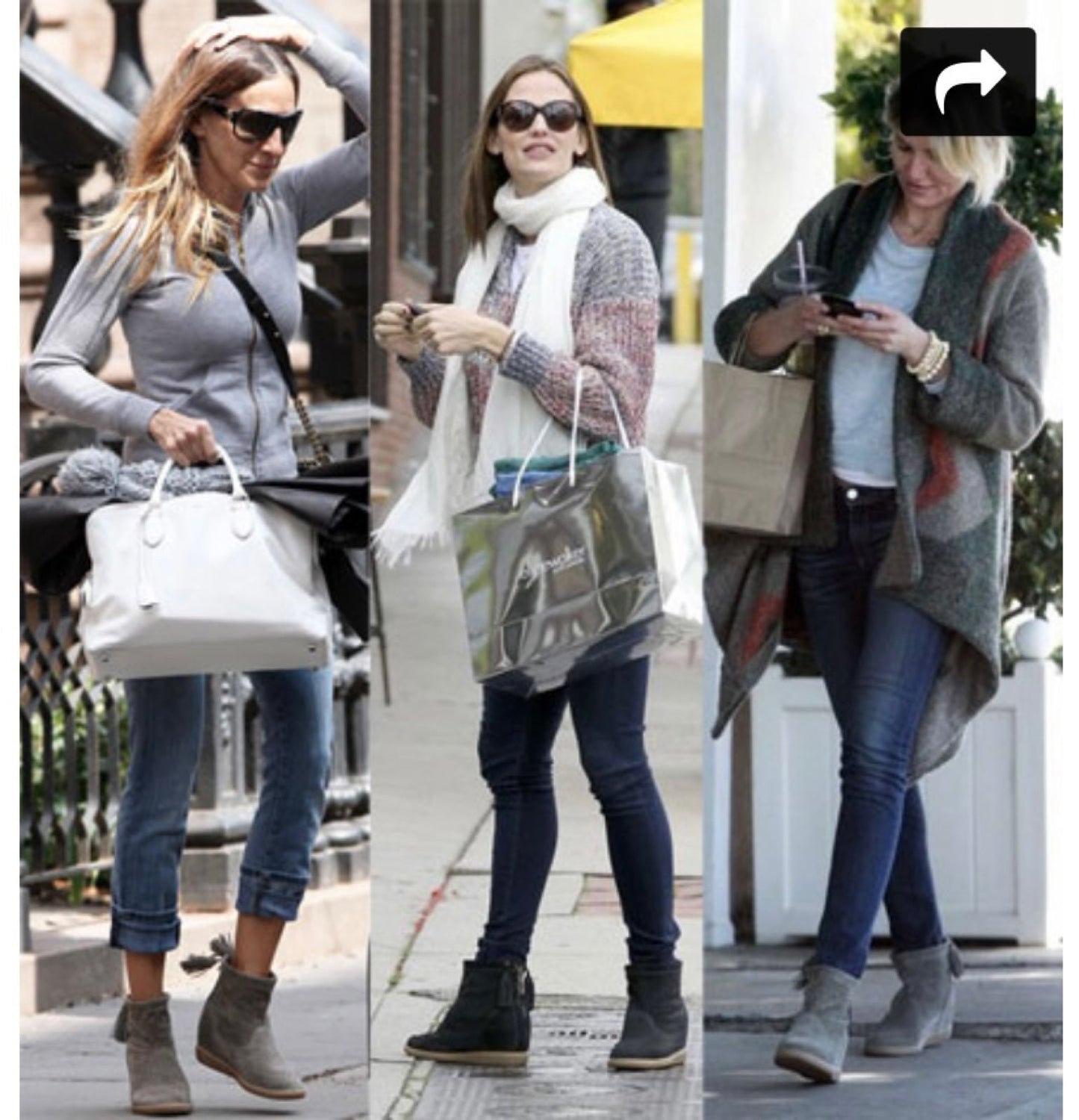 isabel marant basley wedge suede short boot - size 39