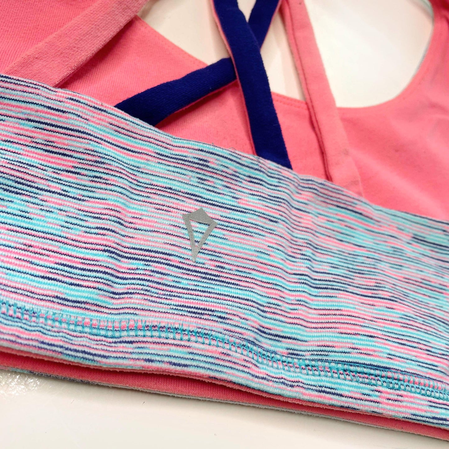 ivivva reversible space dye vitality sports bra - size 12