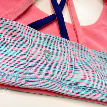 ivivva reversible space dye vitality sports bra - size 12