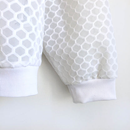 Ivy Park Hexagon Mesh Bomber Jacket - size Large