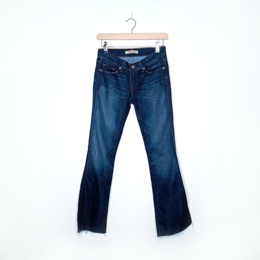 j brand tyro low rise flare leg jeans - size 25