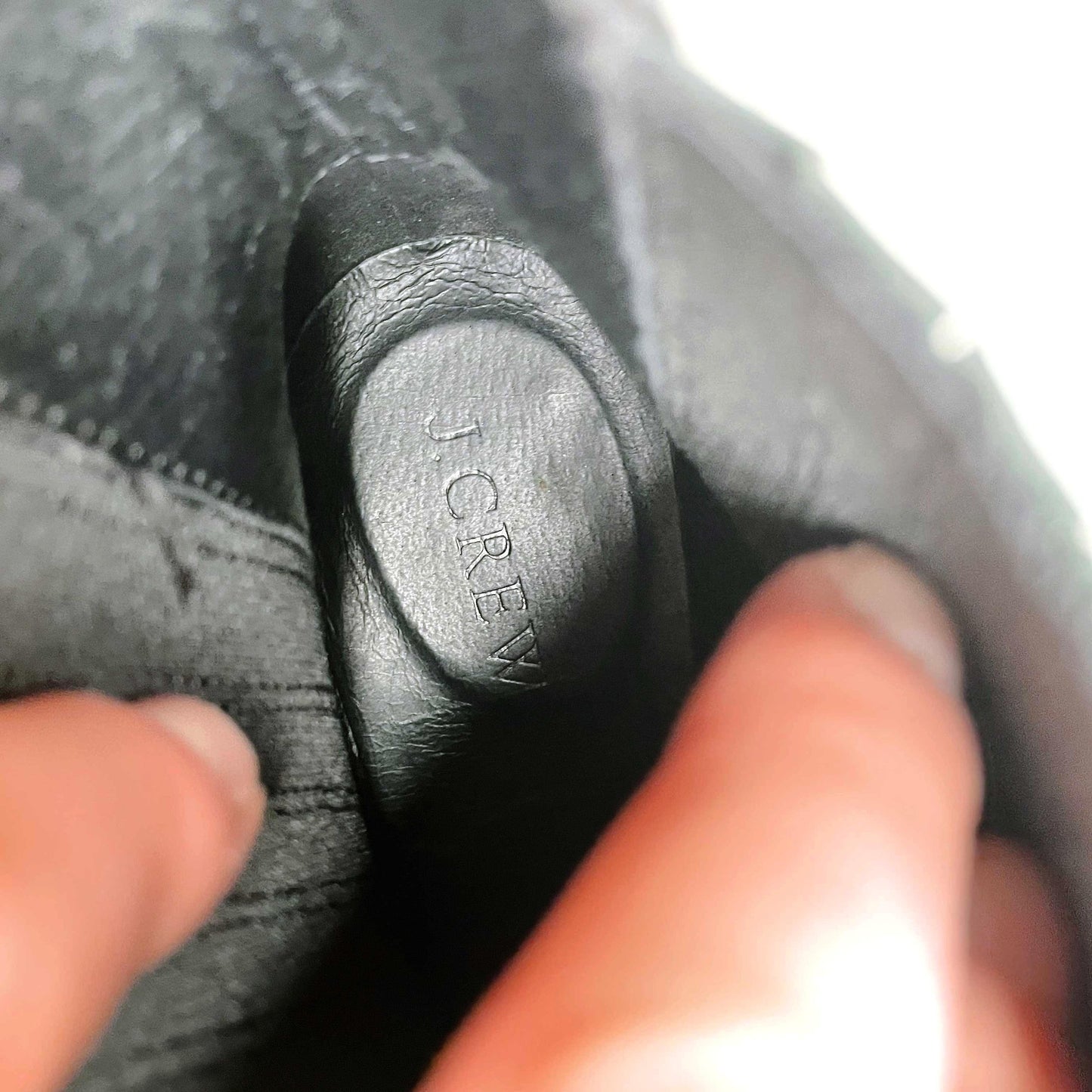 j crew black leather chelsea ankle boots - size 7