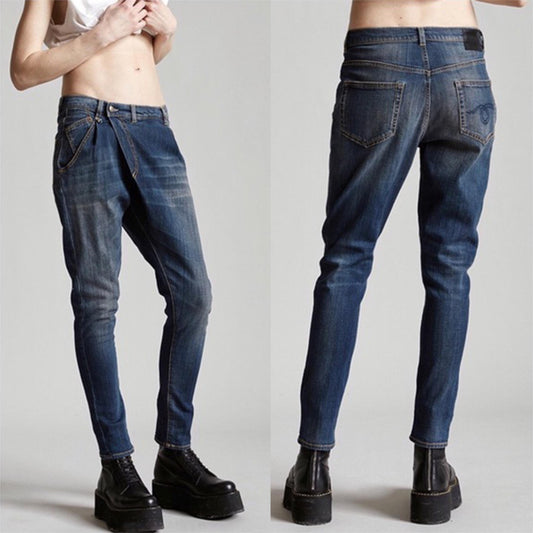 r 13 jeans x-over in vintage dark - size 27