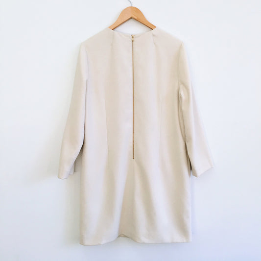 J Crew Cream Shift Dress - size 14
