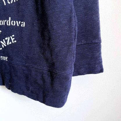 J Crew travel postcard printed graphic sweatshirt - size Medium