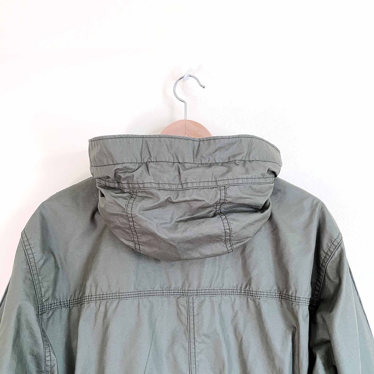 j crew oversized waxed cotton oilcloth light jacket - size xs
