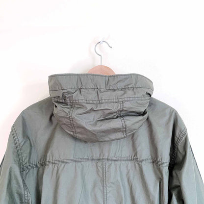 j crew oversized waxed cotton oilcloth light jacket - size xs