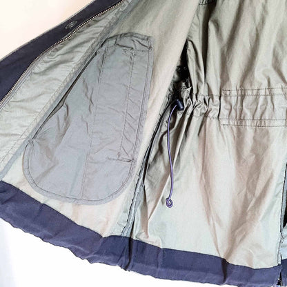 j crew oversized waxed cotton oilcloth light jacket - size xs