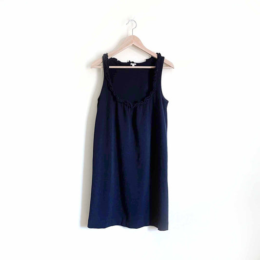 J. Crew pique Pavilion ruffle neck tank dress - size Small