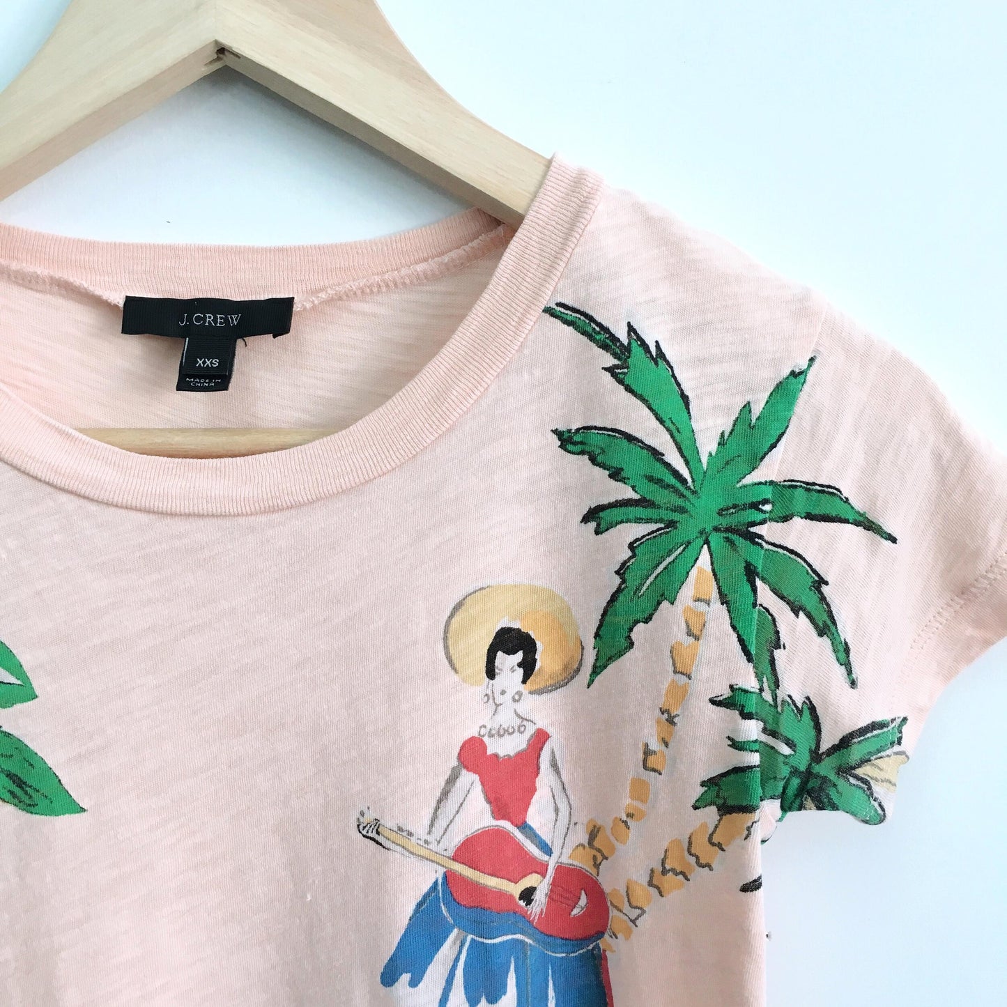 J Crew Peach Aloha Tee - size xxs