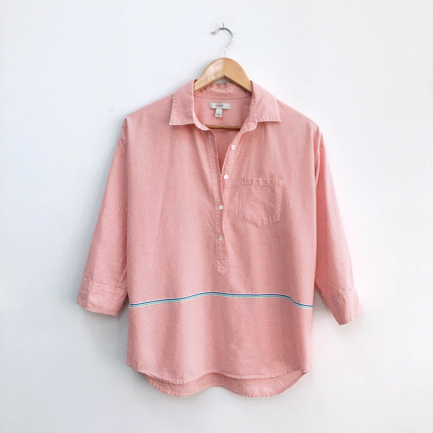 J Crew Striped Popover - size 2