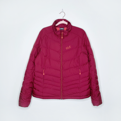 jack wolfskin 700 down puffer jacket - size large