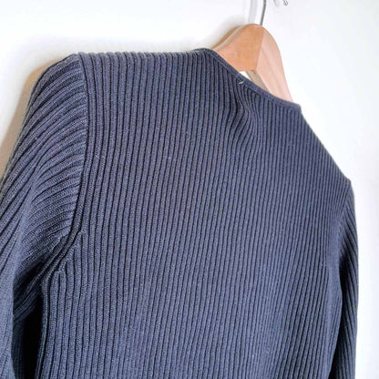 escapade suede front cardigan sweater jacket - size xs