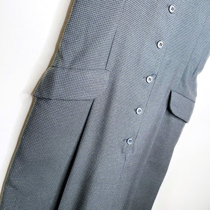 vintage y2k jacob houndstooth plaid jumpsuit - size small