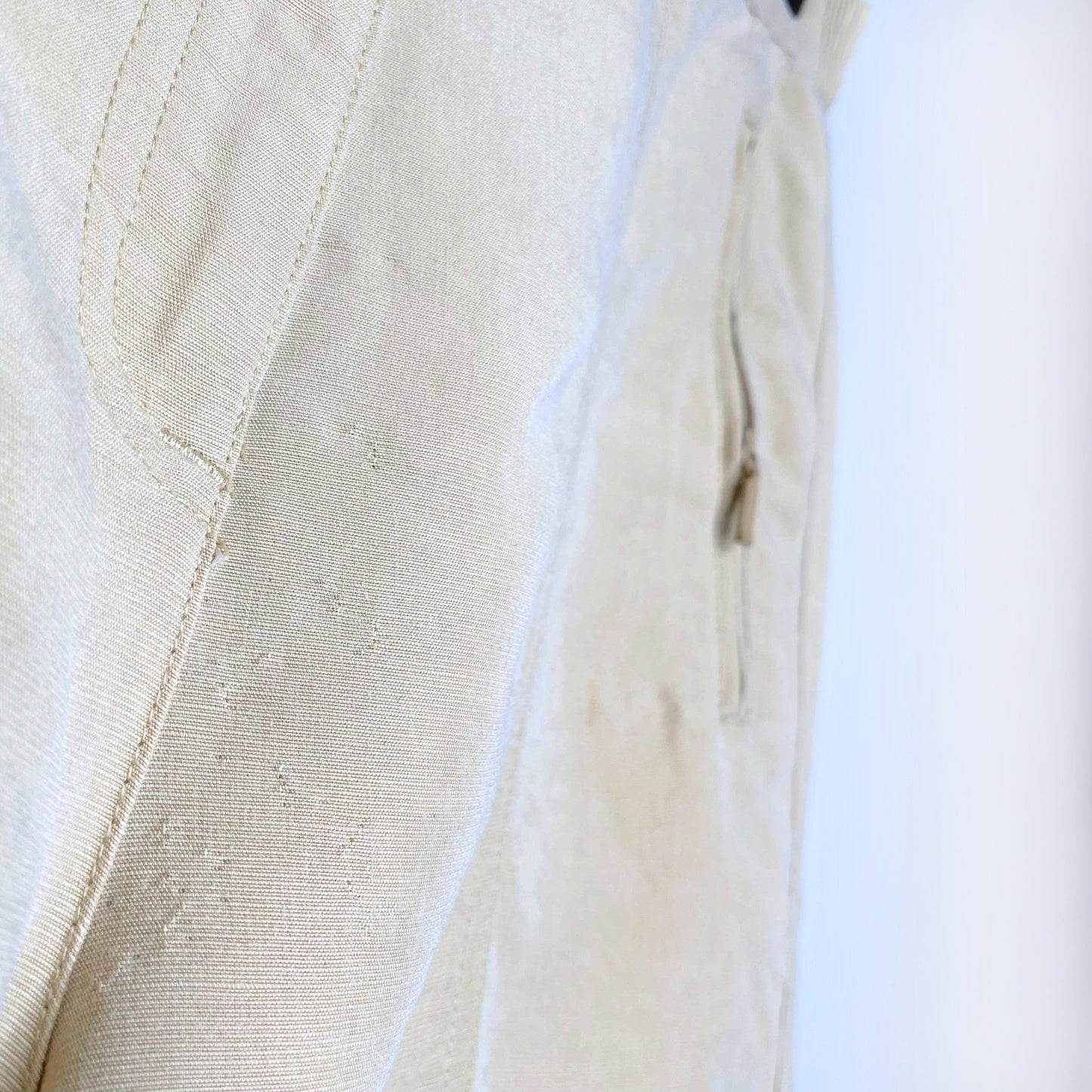 vintage 90's jamie sadock high rise linen-blend shorts - size 6