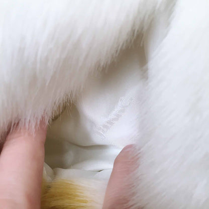 NWT Jakke faux fur candy stripe jacket - size 2