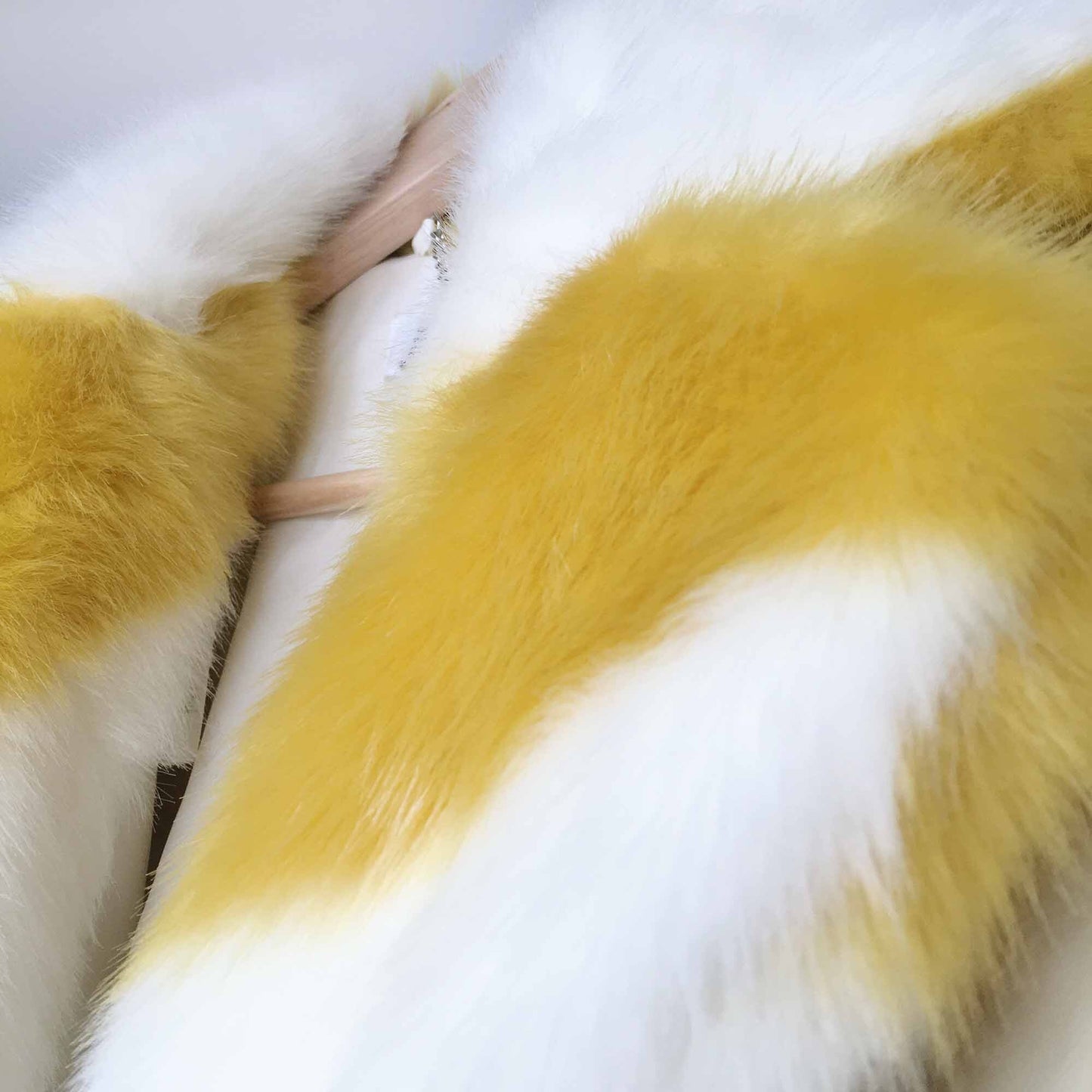 NWT Jakke faux fur candy stripe jacket - size 2