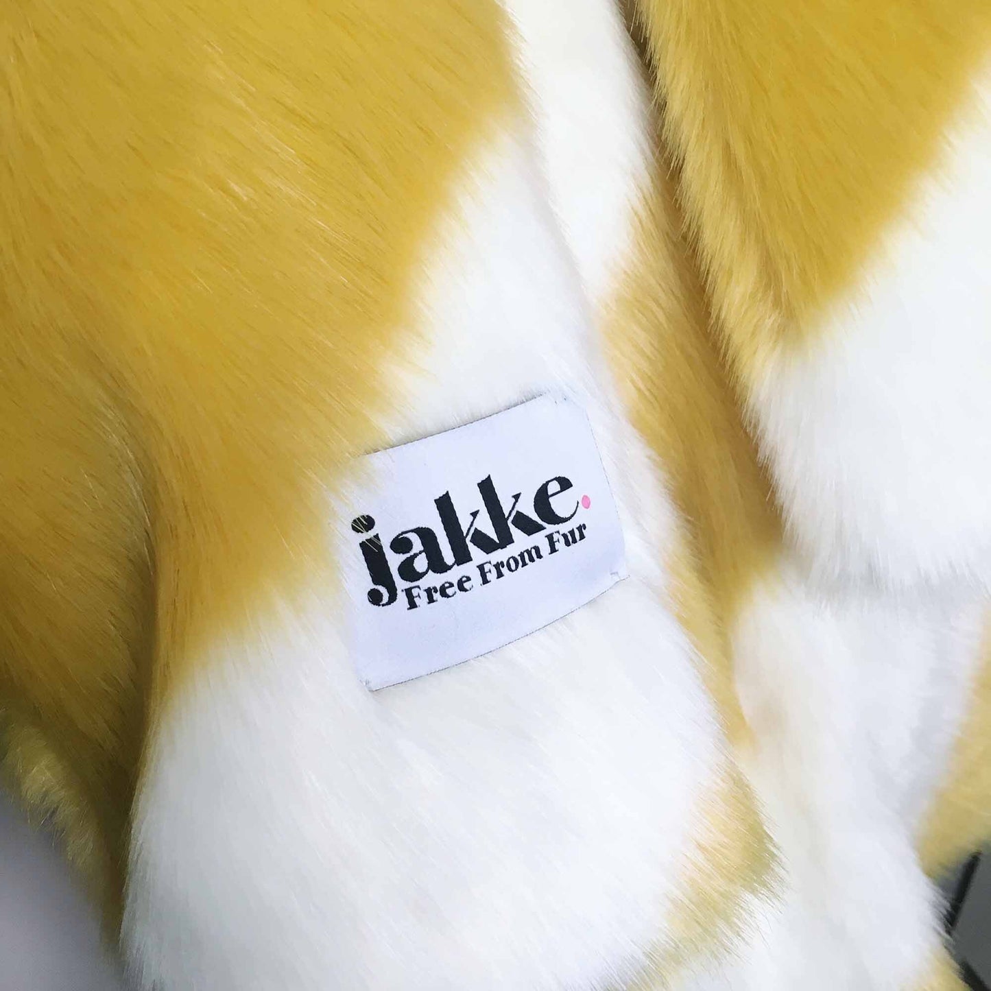 NWT Jakke faux fur candy stripe jacket - size 2