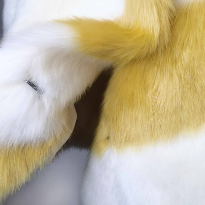 NWT Jakke faux fur candy stripe jacket - size 2