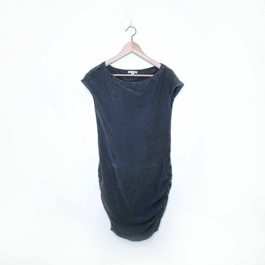james perse ruched tank mini dress - size 2