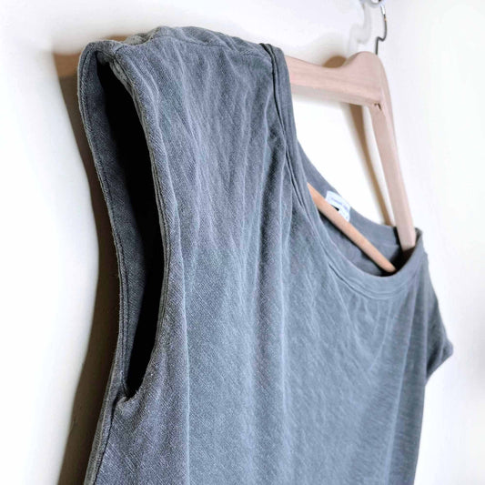 james perse ruched tank mini dress - size 2