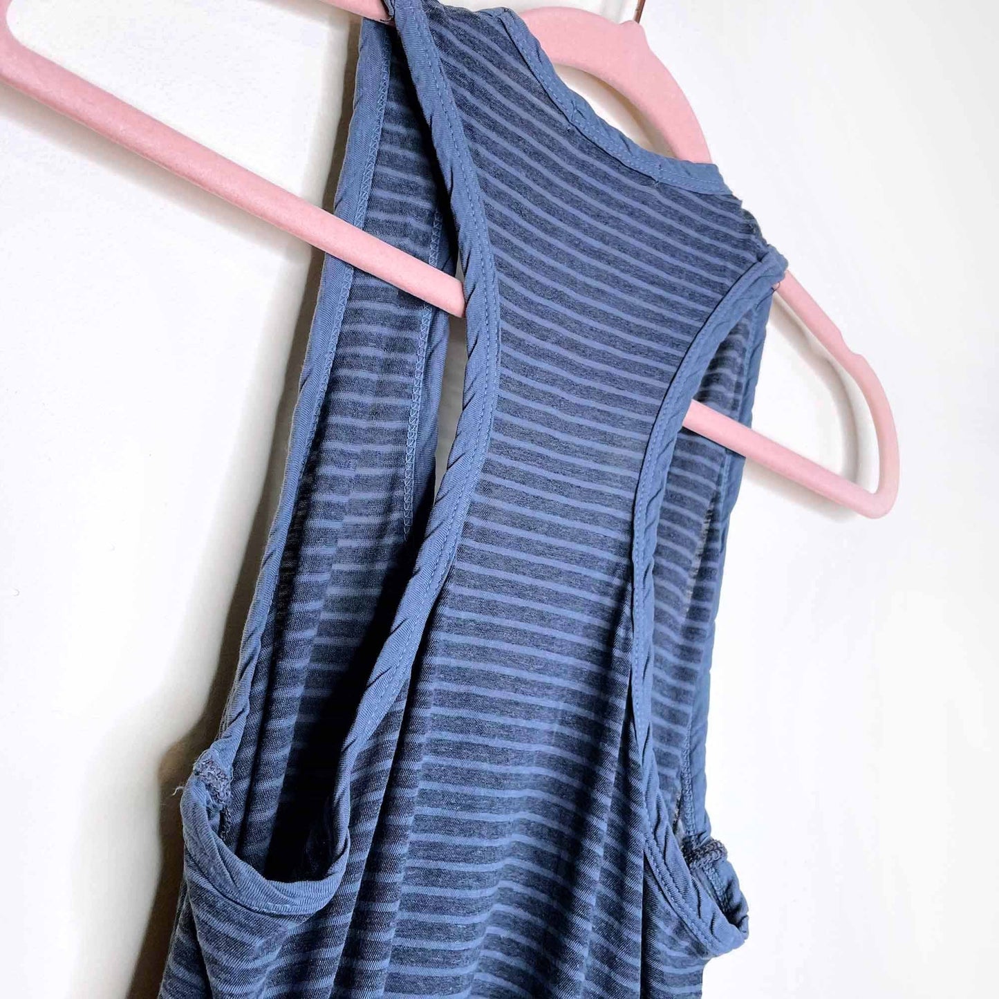james perse striped ruched maxi tank dress - size 2 (med)