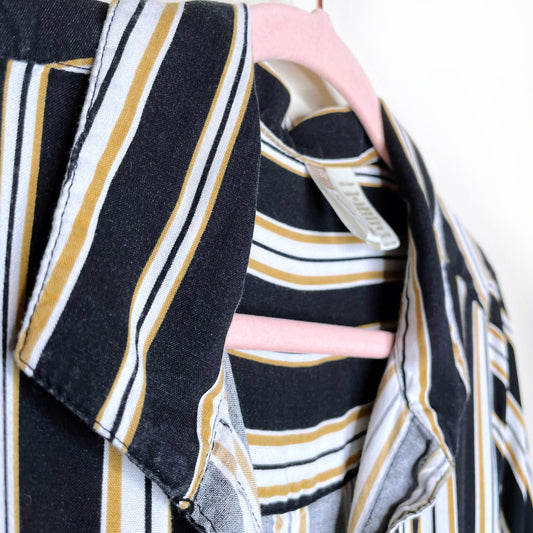 japna striped shirt dress - size medium