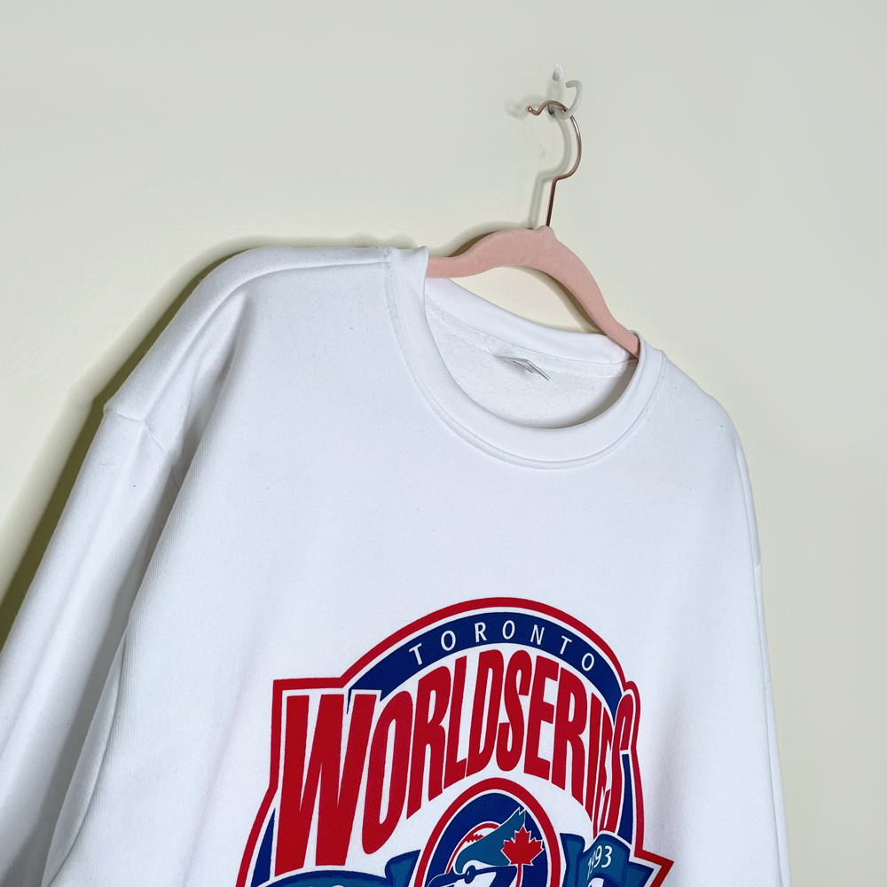 2018 blue jays stadium giveaway crewneck sweatshirt - size xl