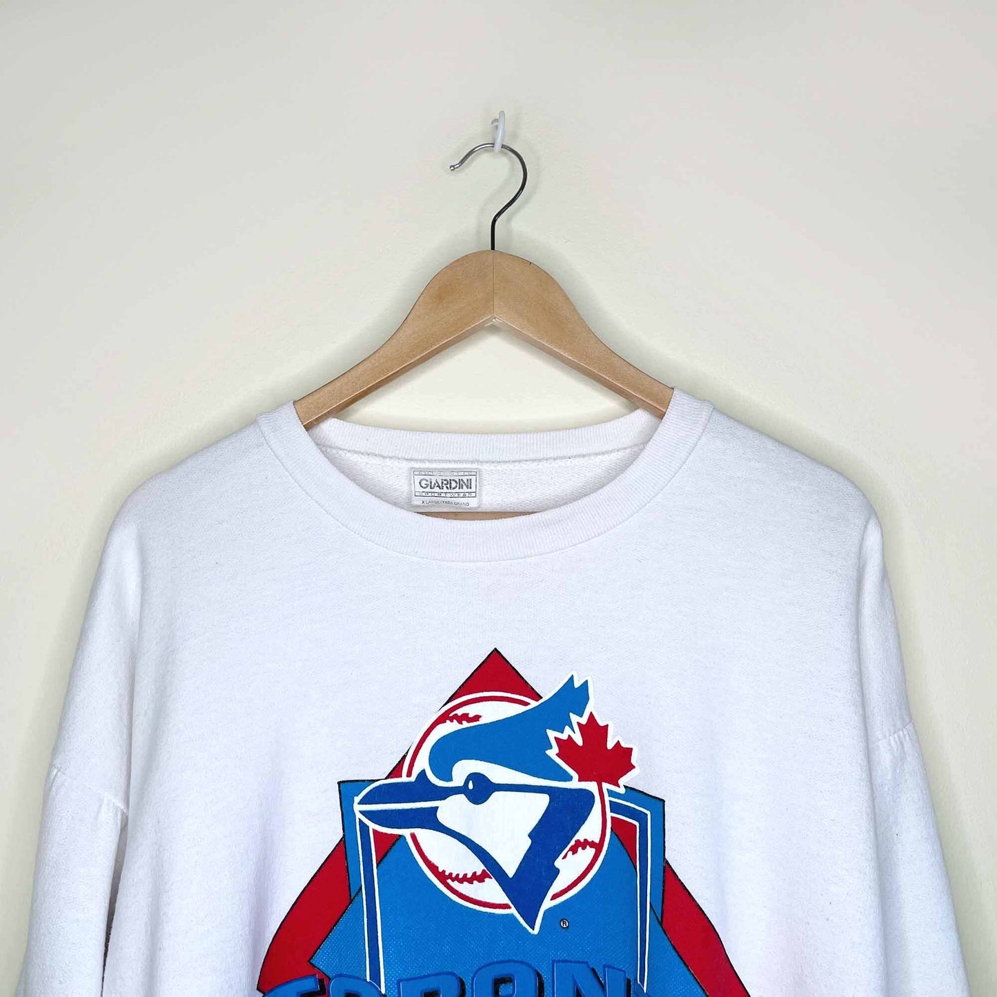 vintage 1993 blue jays season crewneck sweatshirt - size xl