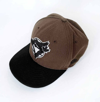 jays new era brown black colourway fullback hat - size 7 1/8