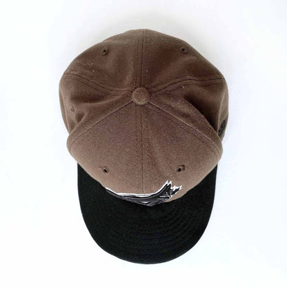 jays new era brown black colourway fullback hat - size 7 1/8