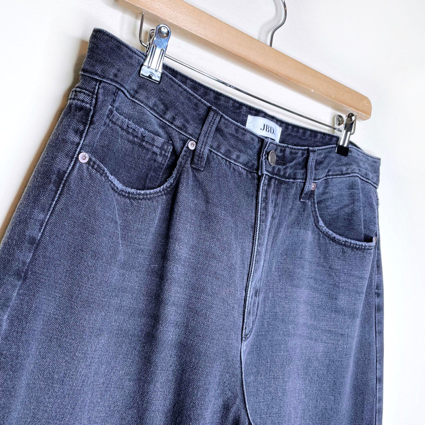 jbd just black denim the rigid dad straight leg jeans - size 31