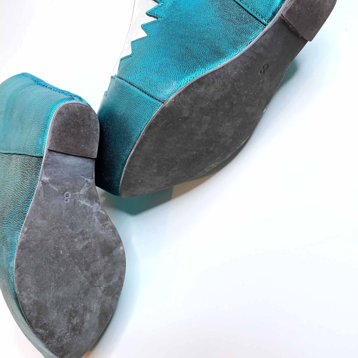 Jeffrey Campbell Audrey metallic platform wedge - size 8