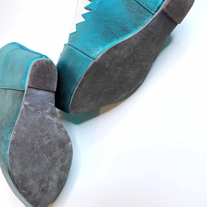 Jeffrey Campbell Audrey metallic platform wedge - size 8