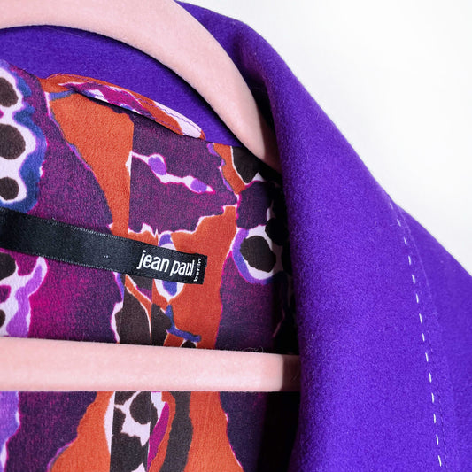 vintage jean paul gaultier cropped wool bolero blazer jacket - size 4