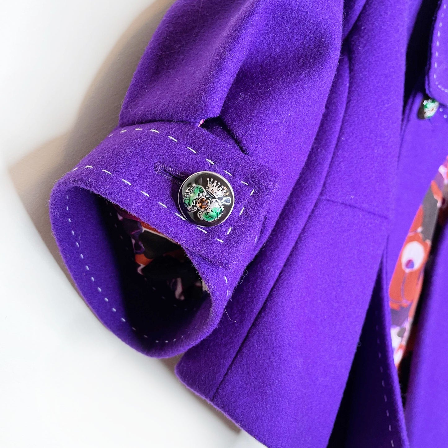 vintage jean paul gaultier cropped wool bolero blazer jacket - size 4