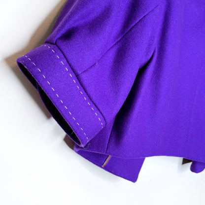 vintage jean paul gaultier cropped wool bolero blazer jacket - size 4