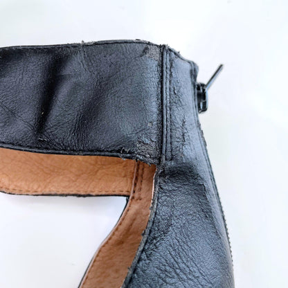 jeffrey campbell soiree lucite block heels - size 7