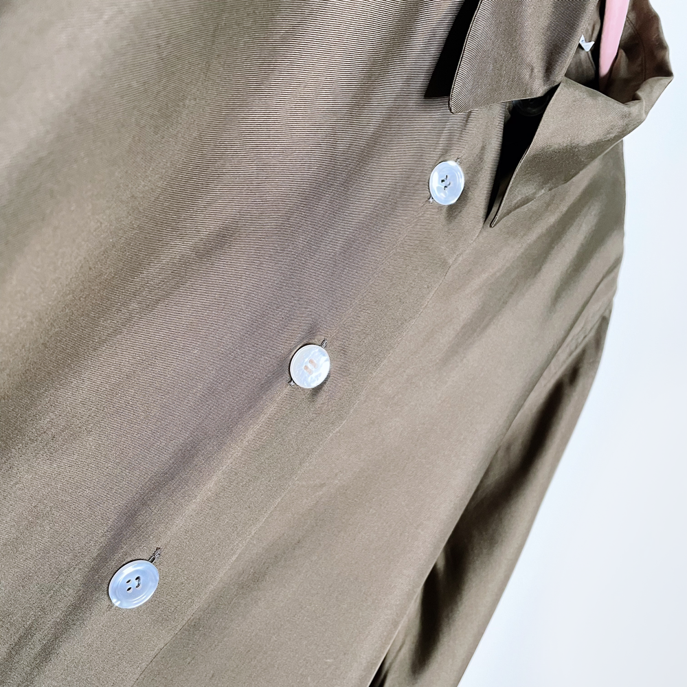 vintage jil sander silk button down french cuff shirt - size 42