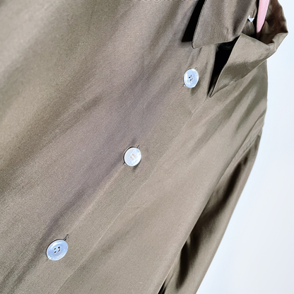 vintage jil sander silk button down french cuff shirt - size 42