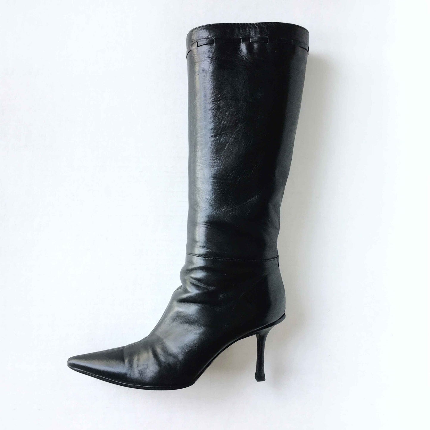 Jimmy Choo pointed toe tall leather boots - size 40