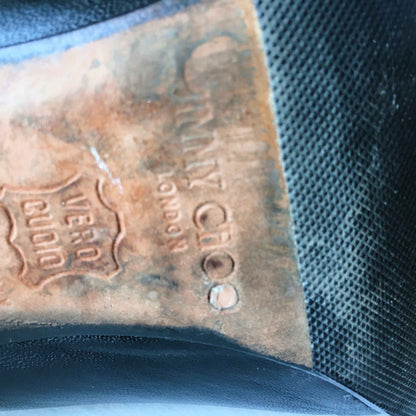 Jimmy Choo pointed toe tall leather boots - size 40