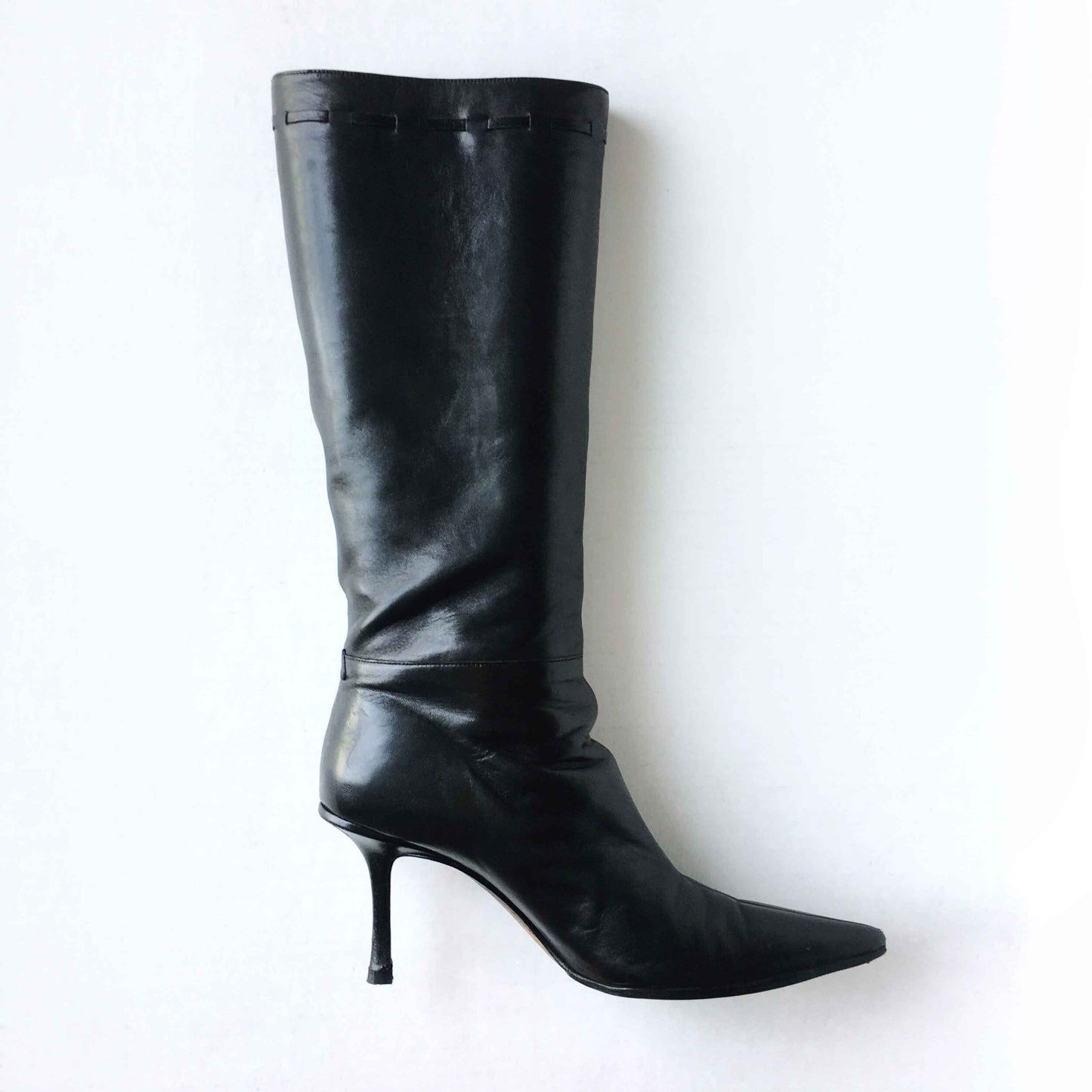 Jimmy Choo pointed toe tall leather boots - size 40