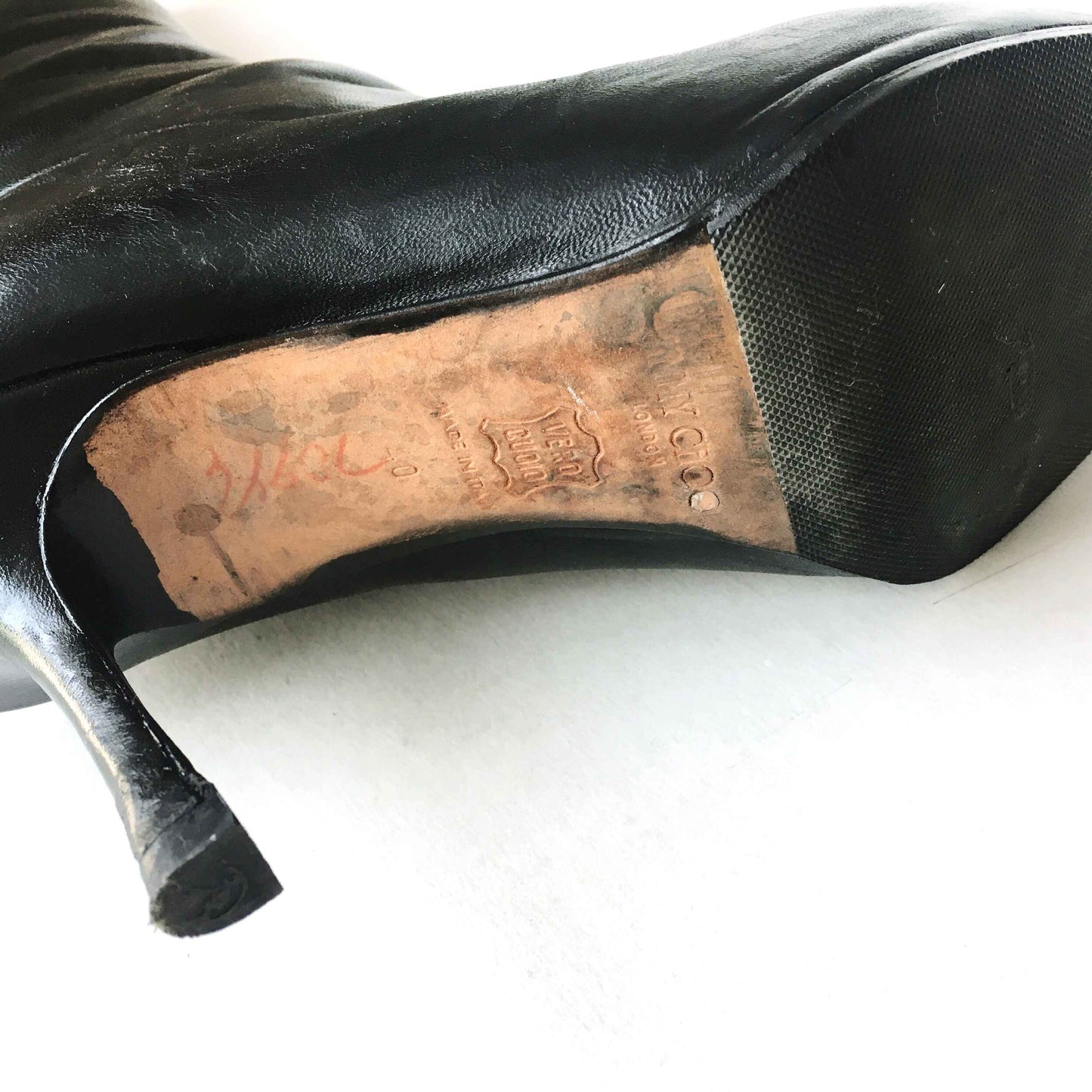 Jimmy Choo pointed toe tall leather boots - size 40