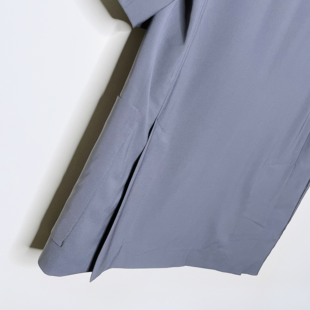 jnby 2023 grey loose fit half sleeve pockets blazer - size xs