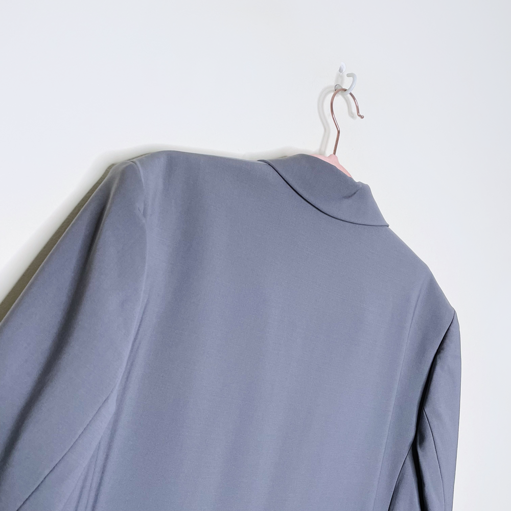jnby 2023 grey loose fit half sleeve pockets blazer - size xs