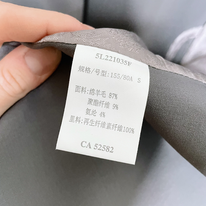 jnby 2023 grey loose fit half sleeve pockets blazer - size xs