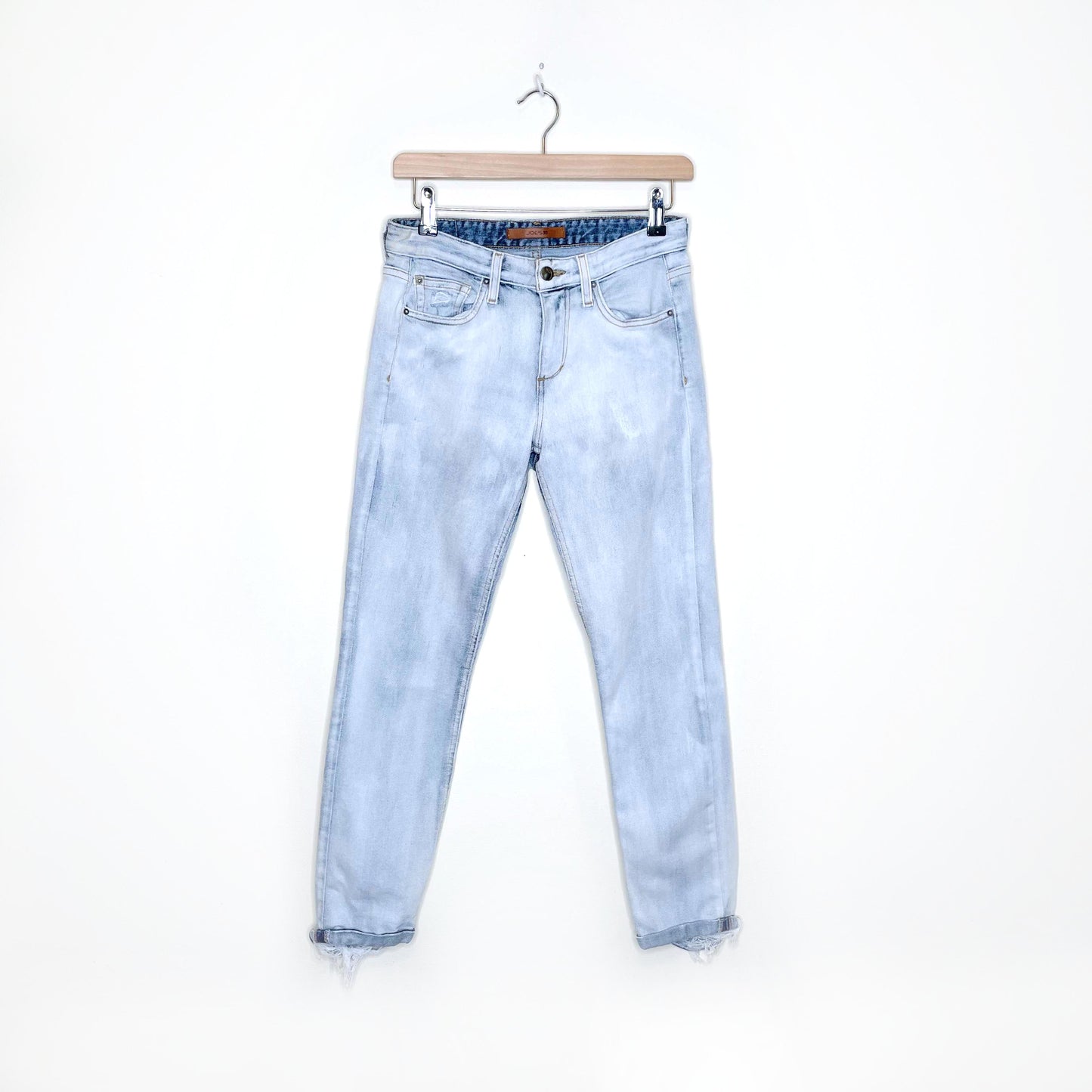 joe's jeans the smith mid rise straight crop - size 25